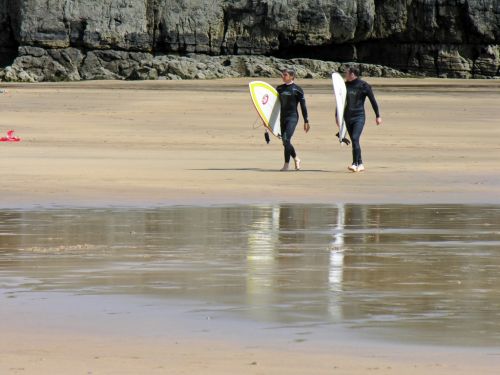 Surf  Gower Peninsula Wales UK